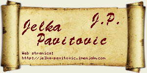 Jelka Pavitović vizit kartica